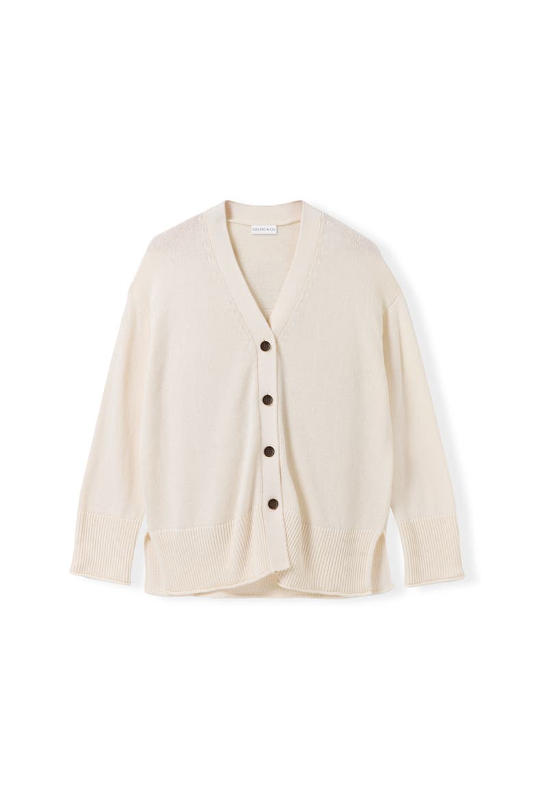 Drop Shoulder Slouch Cardigan, Alternate, color, Ecru