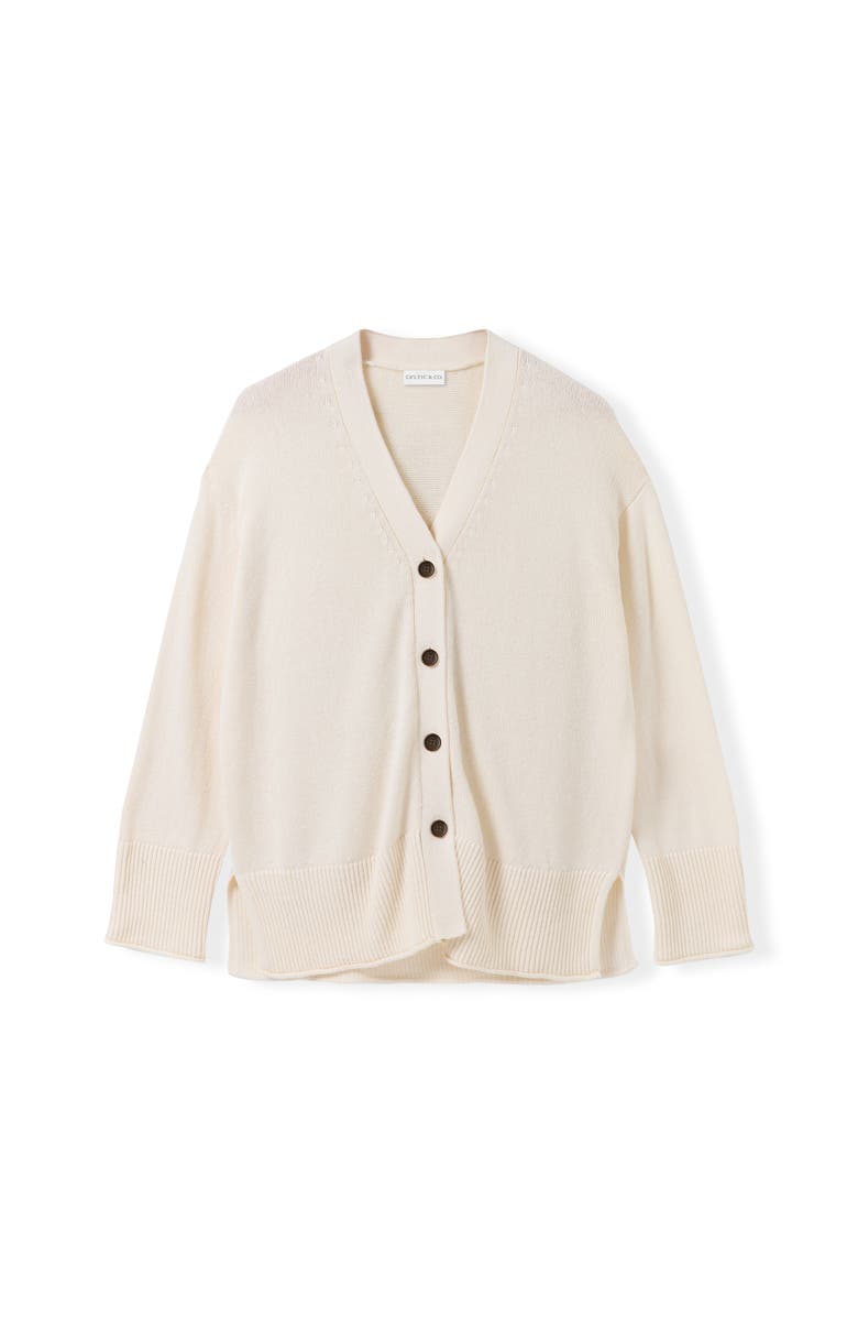 Celtic & Co. Drop Shoulder Slouch Cardigan, Alternate, color, Ecru