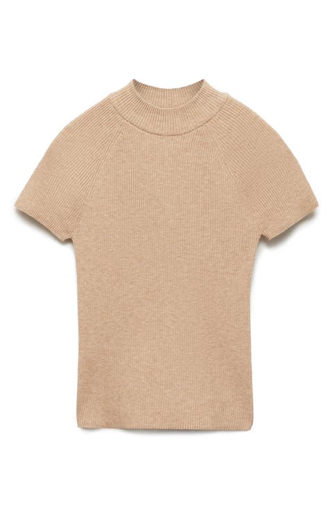 Perkins Mock Neck Rib Sweater