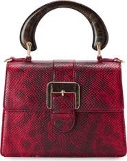 Brahmin Small Hallie Leather Top Handle Bag