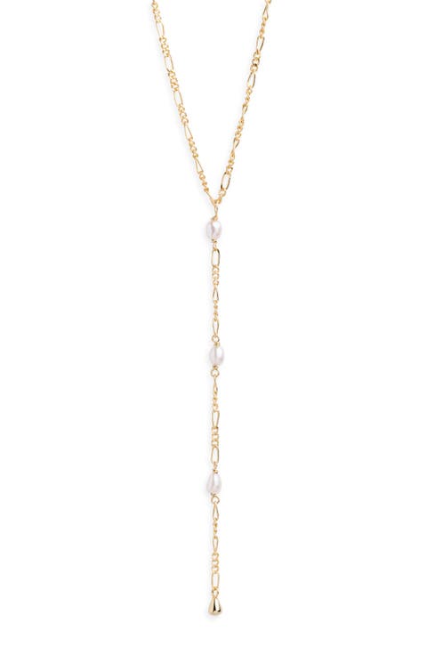 Graduated Freshwater Pearl Y-Necklace