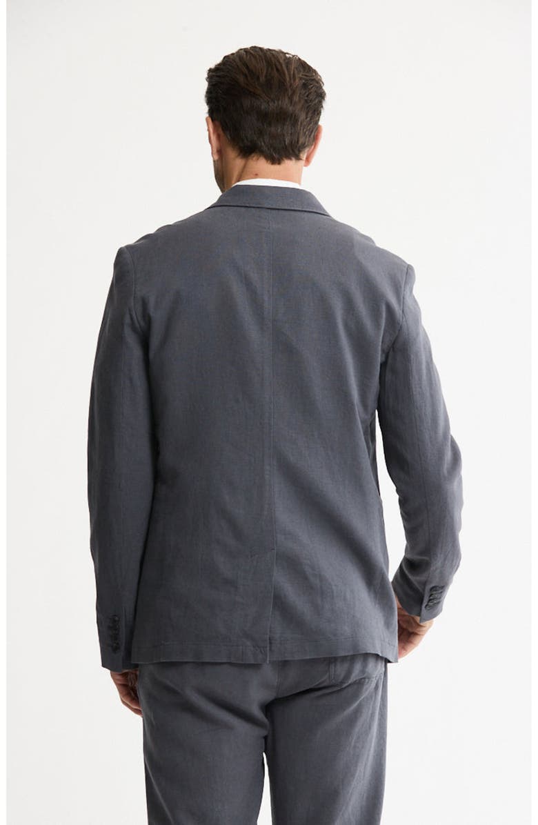 JACHS Linen Blend Blazer, Alternate, color, Asphalt
