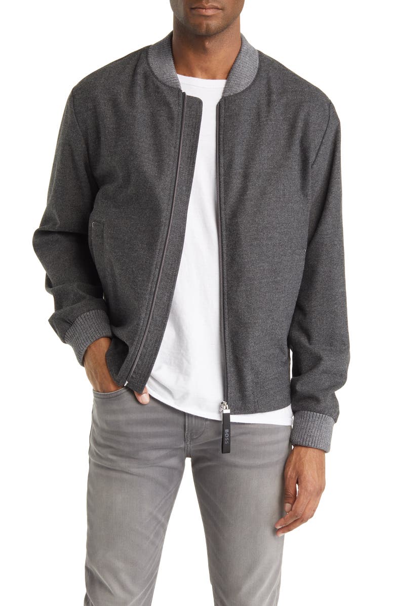 BOSS Hanry Bomber Jacket, Main, color, 