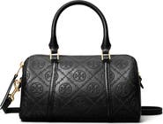 Tory Burch Mini T Monogram Leather Barrel Bag