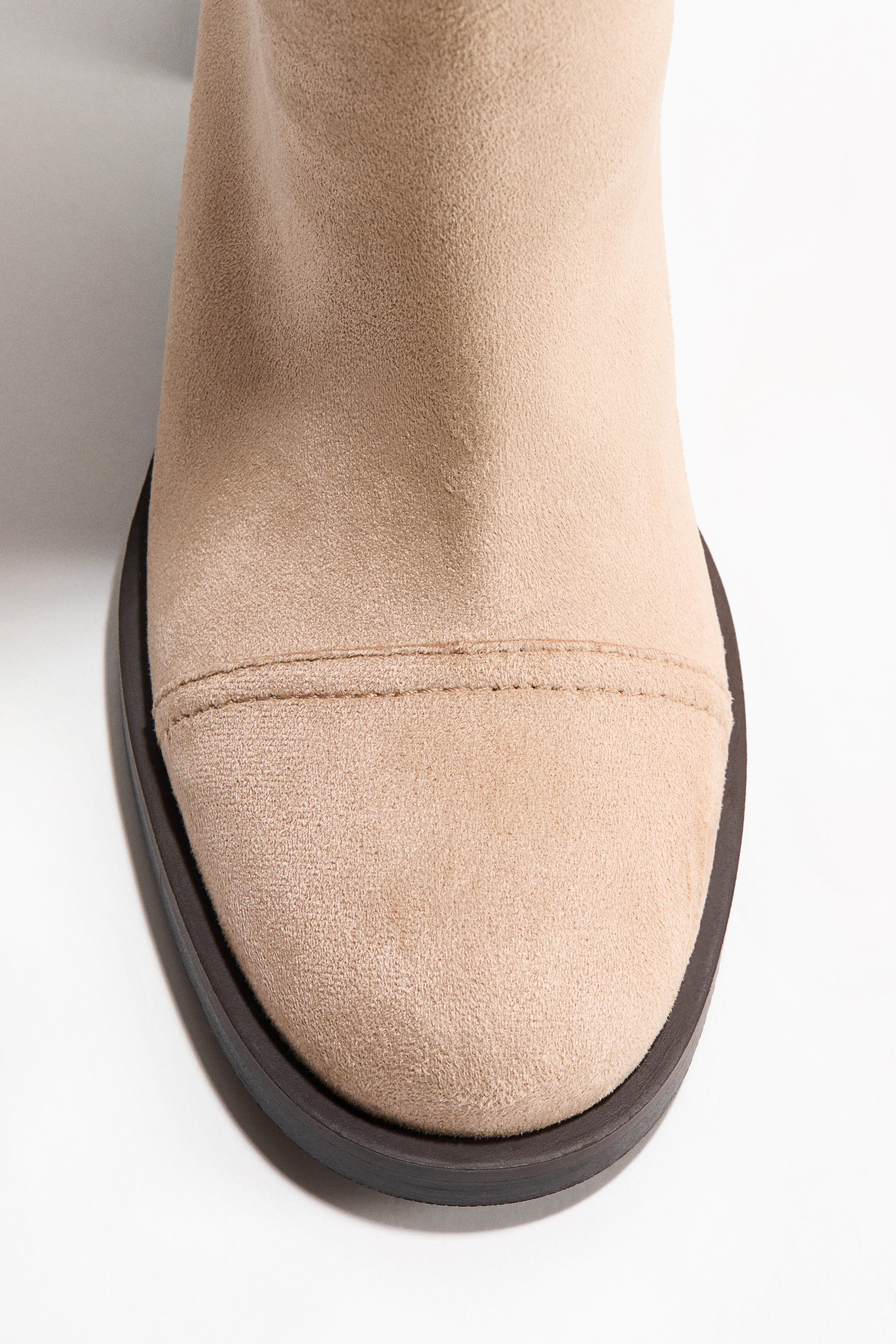 H&M Knee-high Boots, Alternate, color, Beige