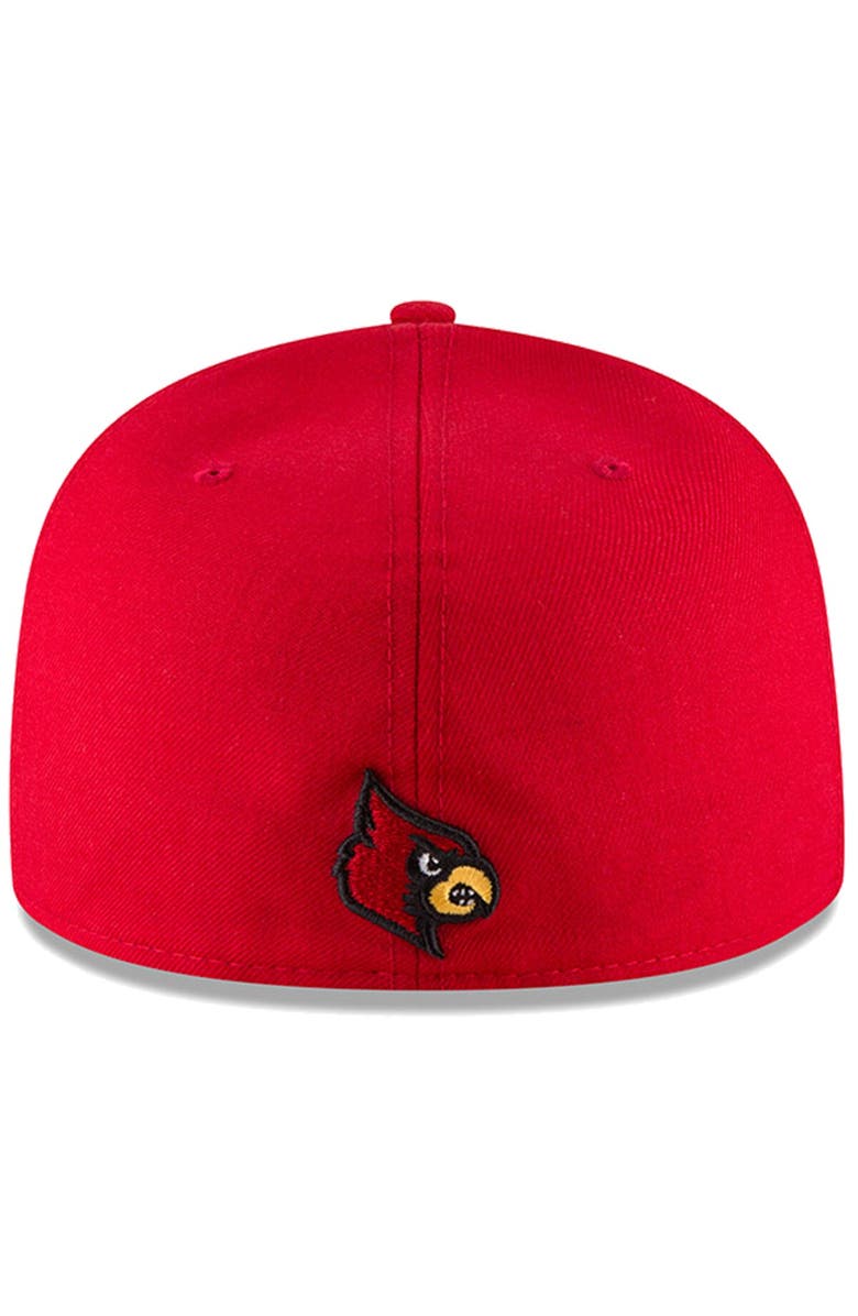 New Era Men's New Era Red Louisville Cardinals Basic 59FIFTY Fitted Hat, Main, color,