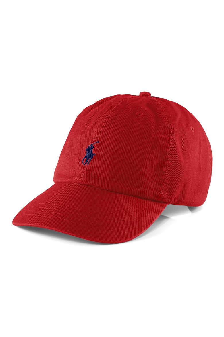 Classic Sport Cotton Twill Baseball Cap, Main, color, RL2000 RED/BLUE