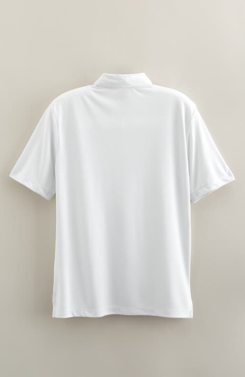 Nordstrom Kids' Solid Performance Polo In White