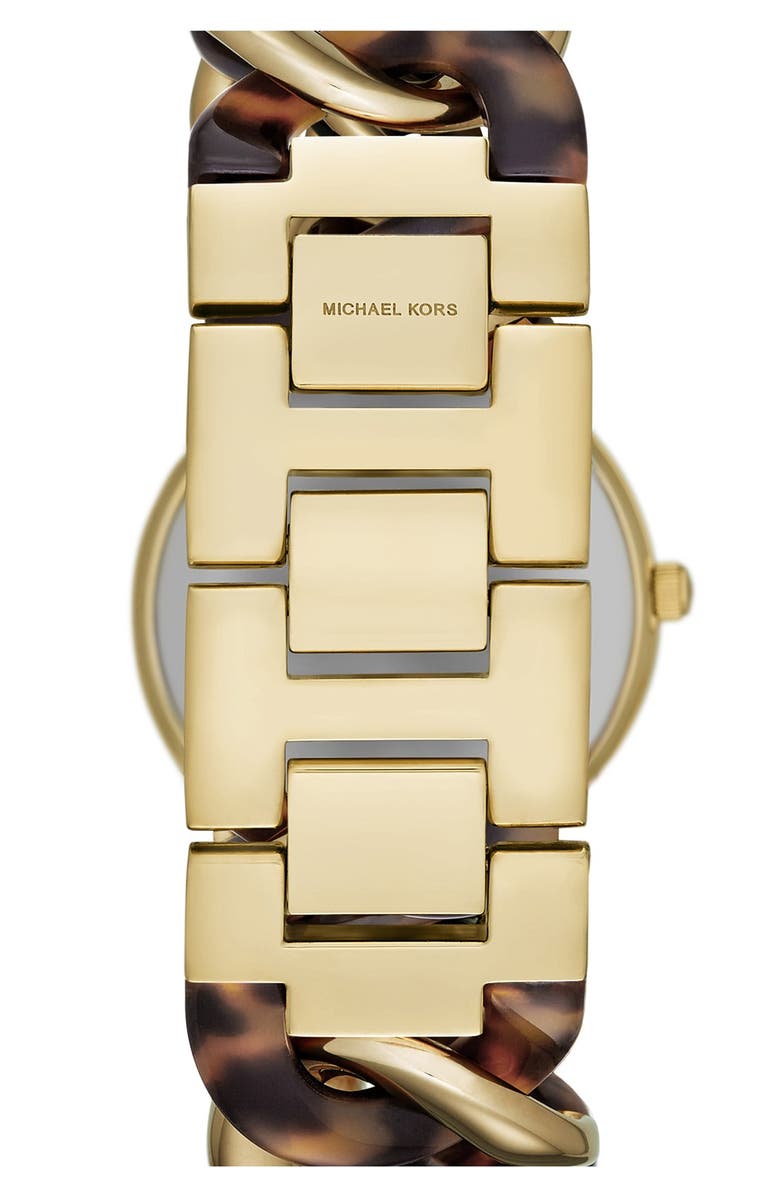 MICHAEL Michael Kors Michael Kors 'Lady Nini' Chain Link Bracelet Watch, 35mm, Alternate, color,