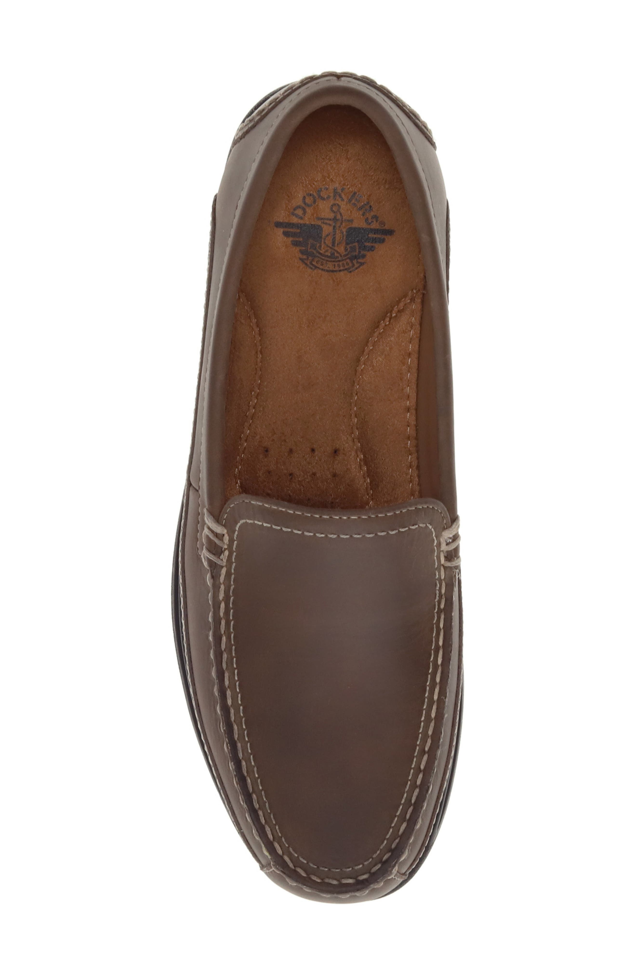 Catalina Leather Loafer, Alternate, color, DARK BROWN
