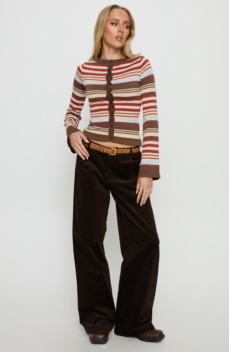 Princess Polly Milda Stripe Cardigan, Alternate, color, Multi Stripe