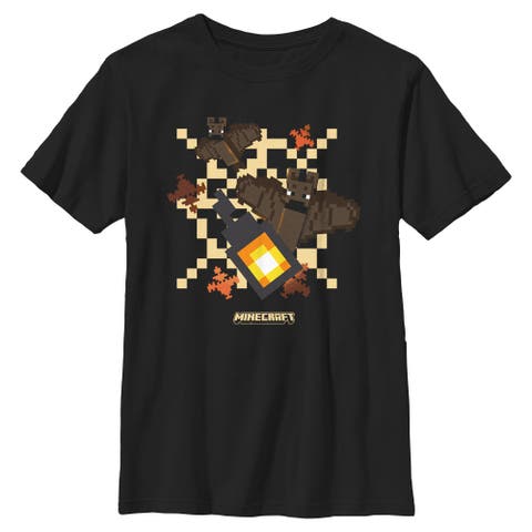 Boys Minecraft Bats And Light T Shirt