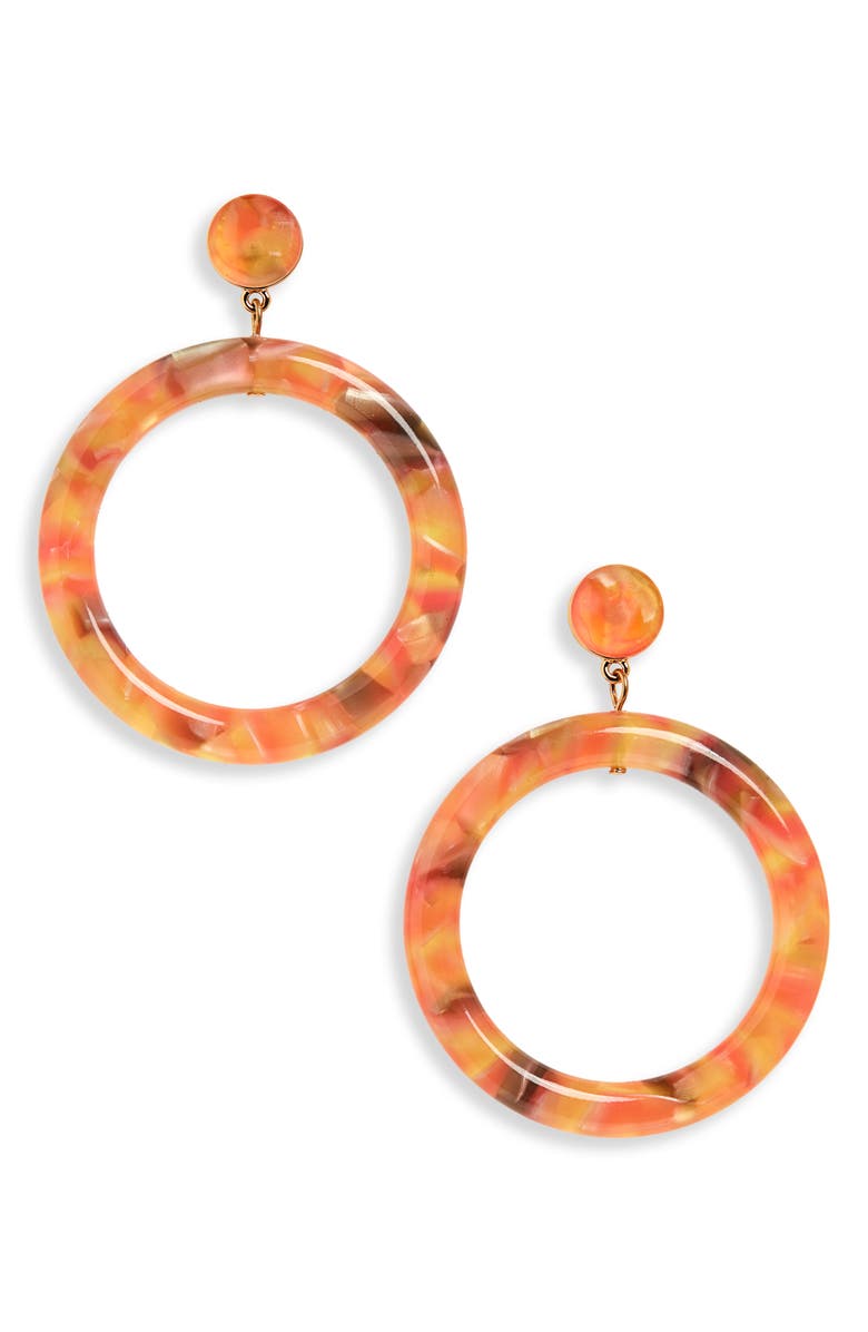 Lele Sadoughi Broadway Hoop Earrings, Main, color, 