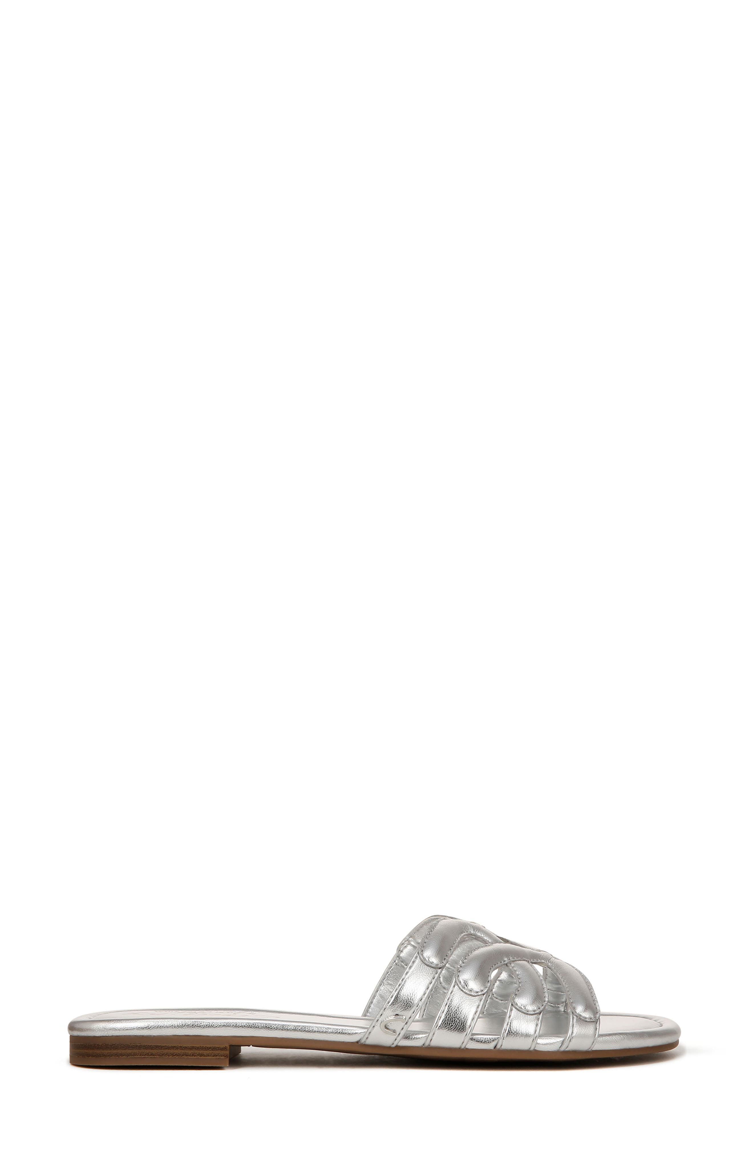 Cat Slide Sandal, Alternate, color, SOFT SILVER