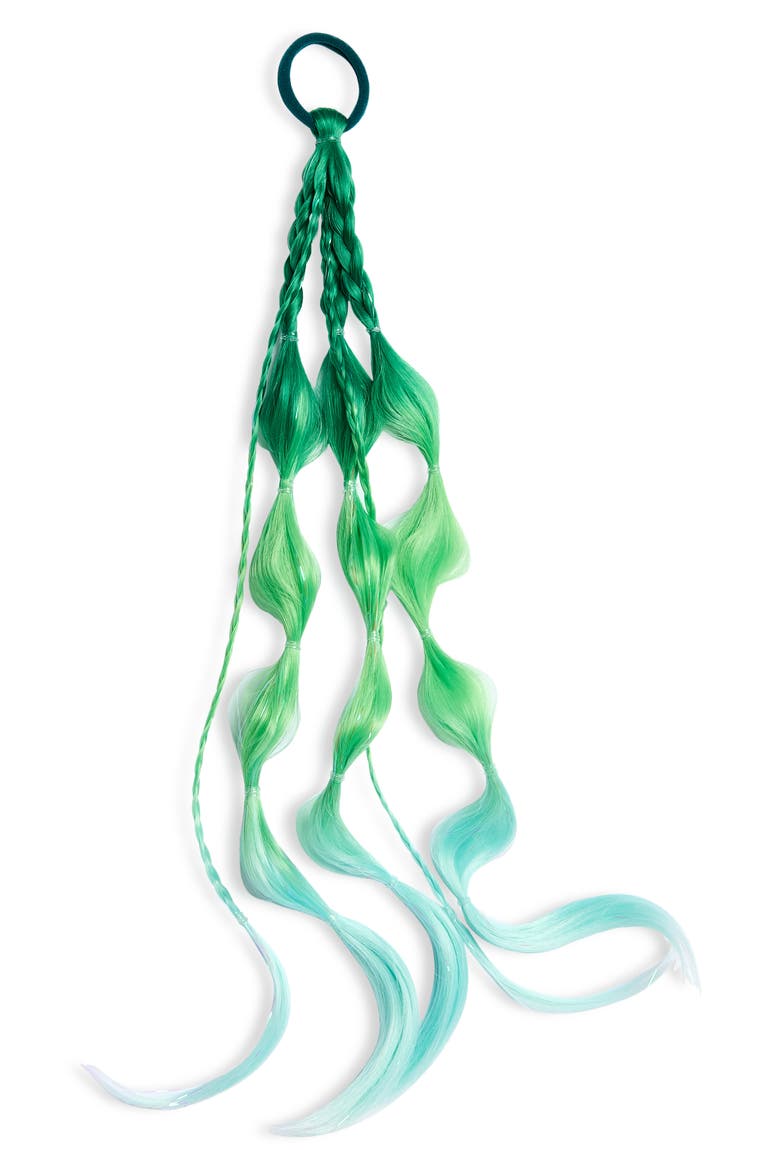 Rose Riot Wrap Ponytail Hair Extension, Main, color, OPEN GREEN