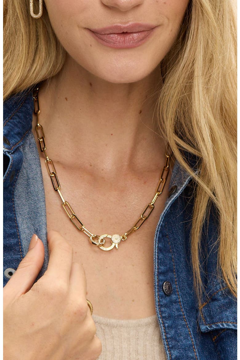 Jane Pave Lariat Convertible Link Chain, Alternate, color, Gold