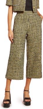 English Factory Premium Tweed Culotte Pants