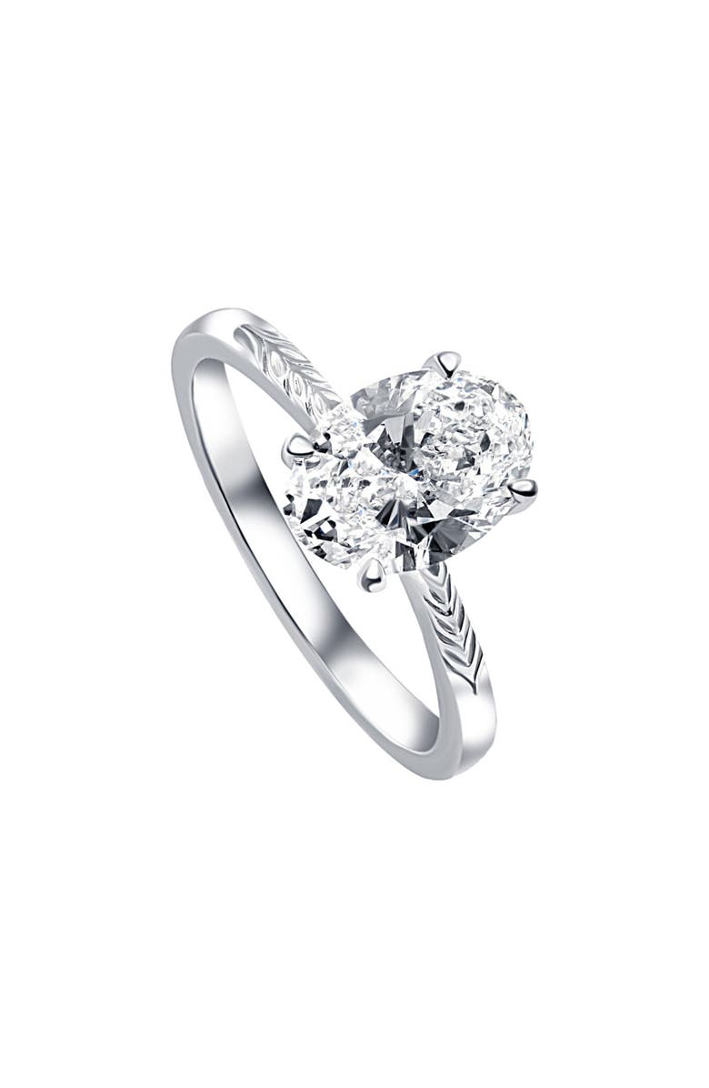 Bliss Diamond Certified 3Ct Oval Diamond Solitaire Engagement Ring 14k Gold Lab Grown, Alternate, color,