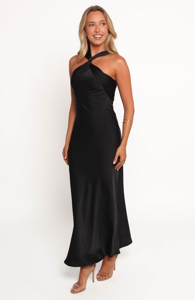 Petal & Pup Donata Satin Evening Dress, Alternate, color,