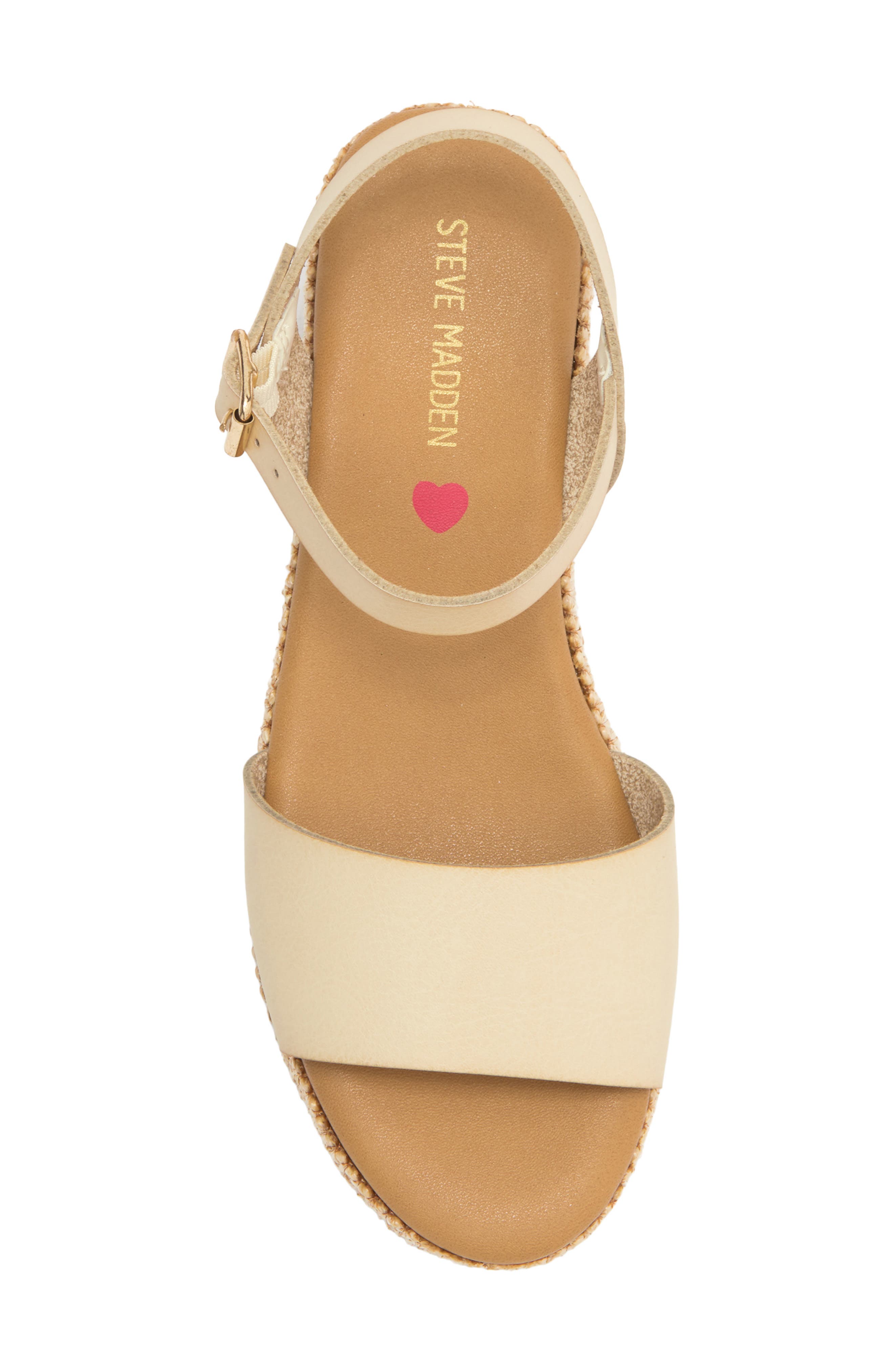 Steve Madden <p>Kids' Luca Wedge Sandal </p>, Alternate, color, Bone