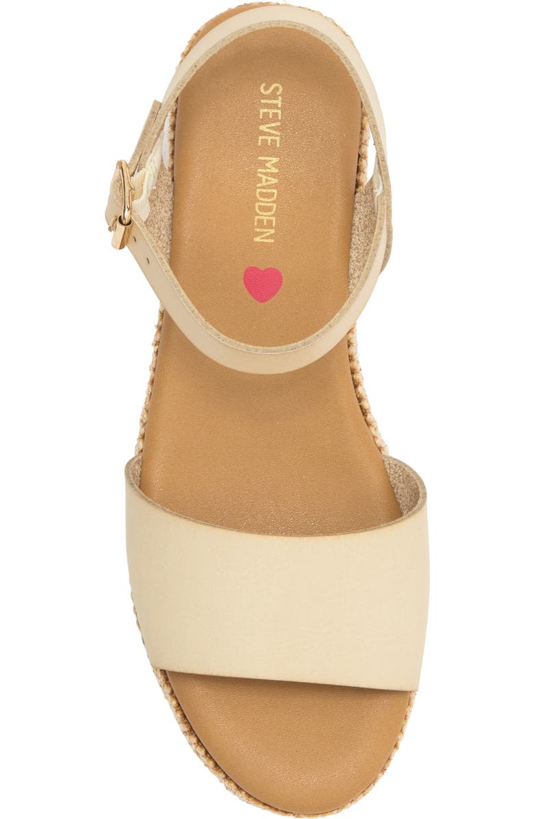 Steve Madden <p>Kids' Luca Wedge Sandal </p>, Alternate, color, Bone