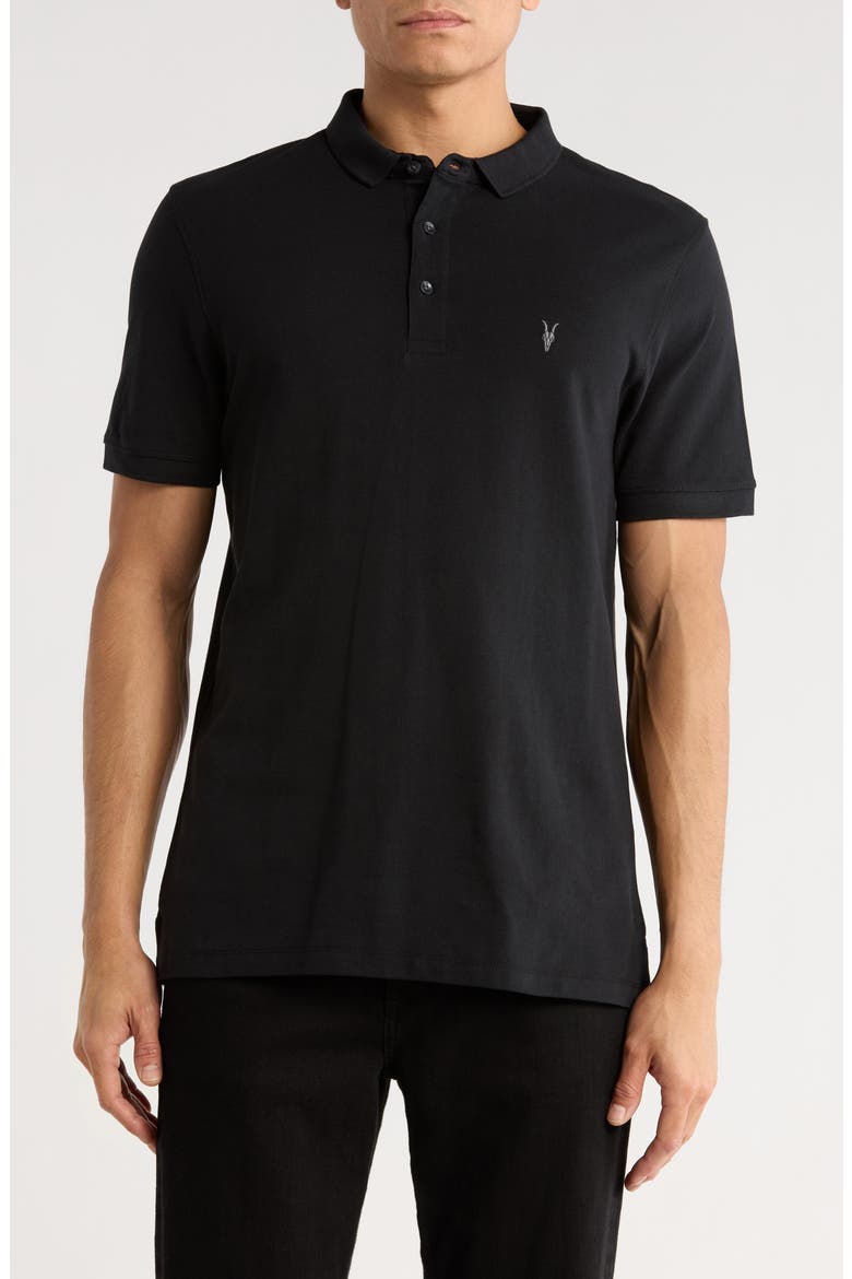 Form Cotton Polo, Main, color, JET BLACK