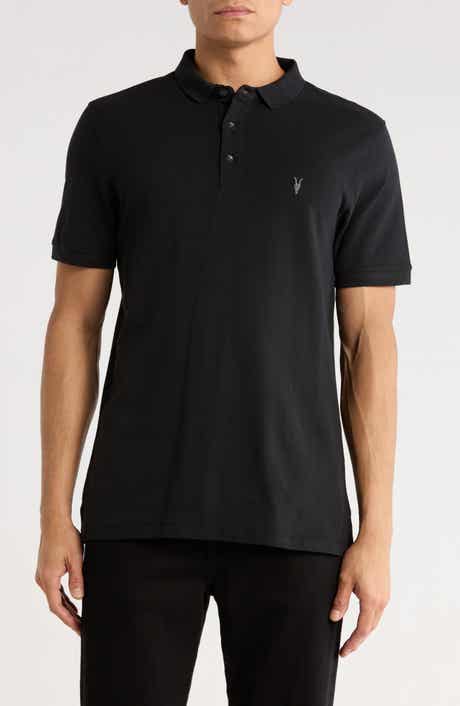 AllSaints Form Cotton Polo