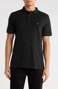AllSaints Form Cotton Polo