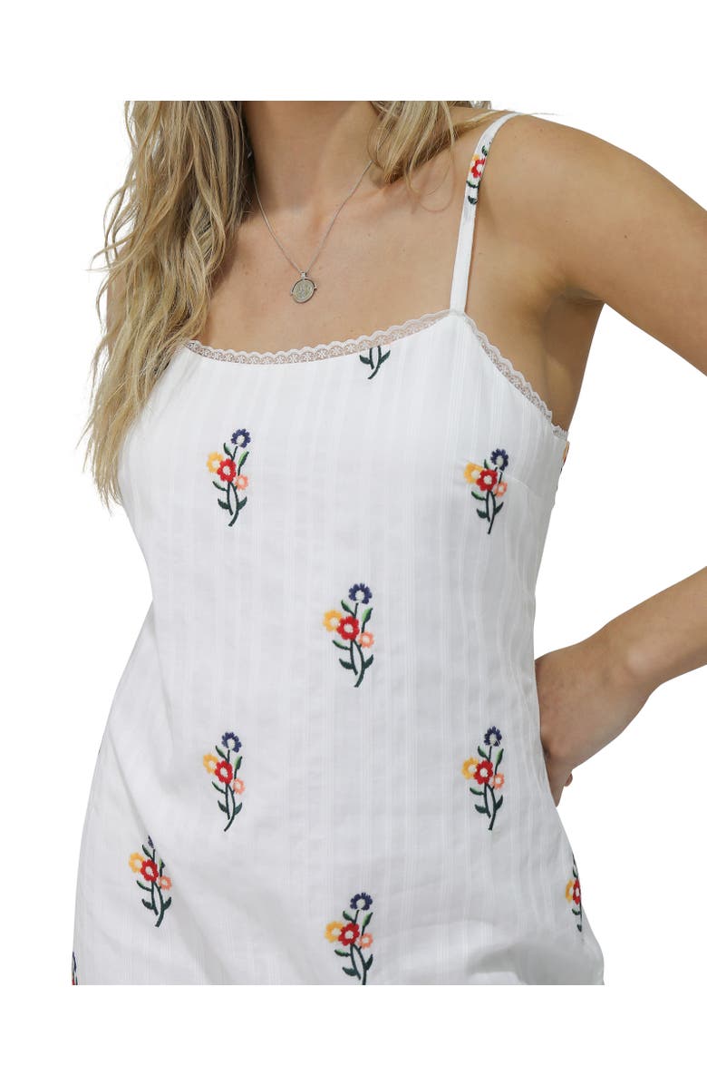 Belle & Bloom She Blooms Floral Midi Dress, Alternate, color, White