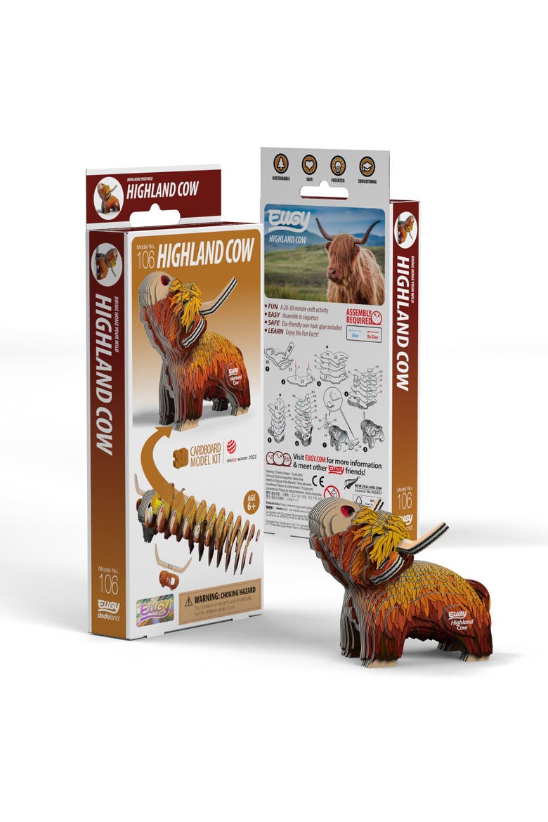 Highland Cow 3D Puzzle, Main, color, No Color