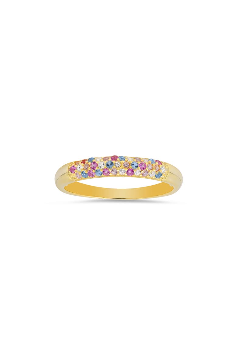 Cubic Zirconia Pavé Ring, Main, color, GOLD