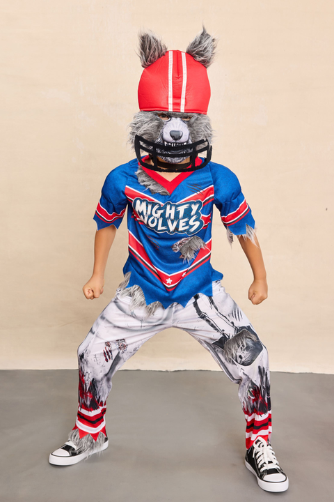 Mighty Wolves Footballer Costume for Boys
