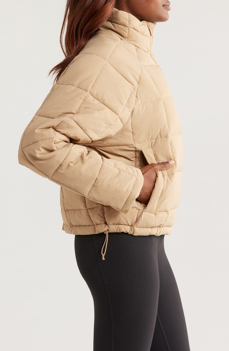 Halfdays Nellie Packable Puffer Jacket, Alternate, color, Chai