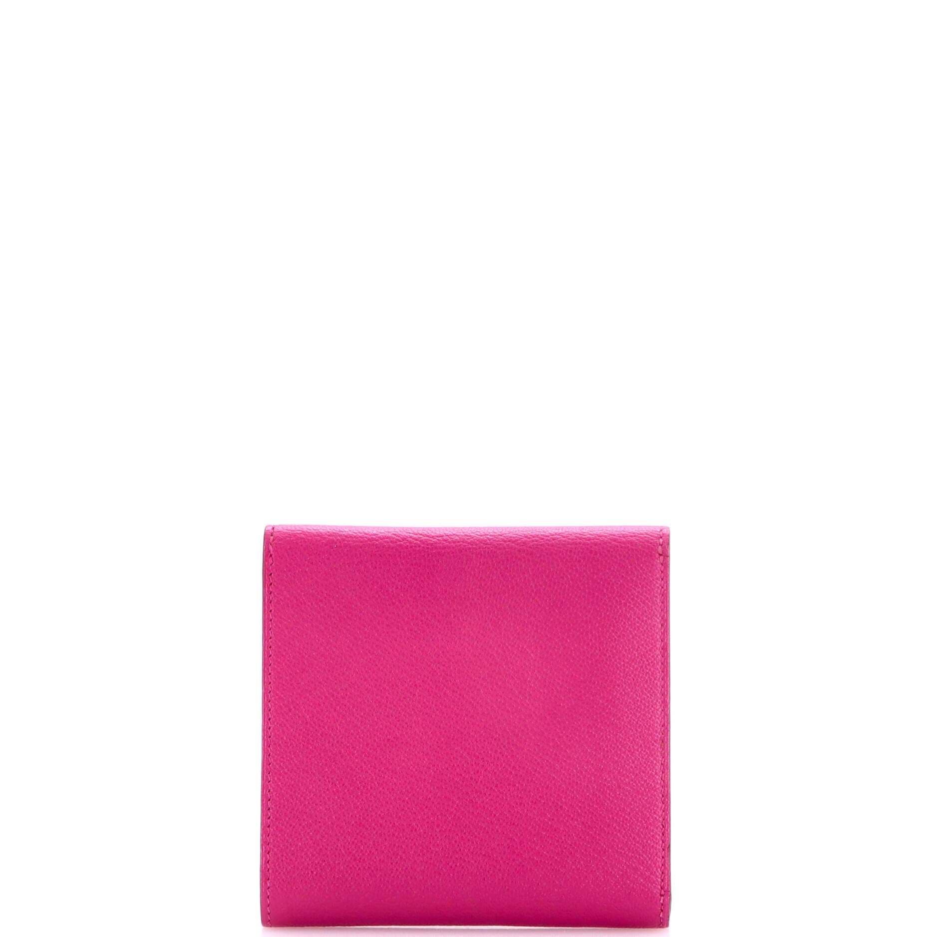 Pre-Owned Hermes Clic Wallet Chevre Mysore 12, Alternate, color, Rose Pourpre