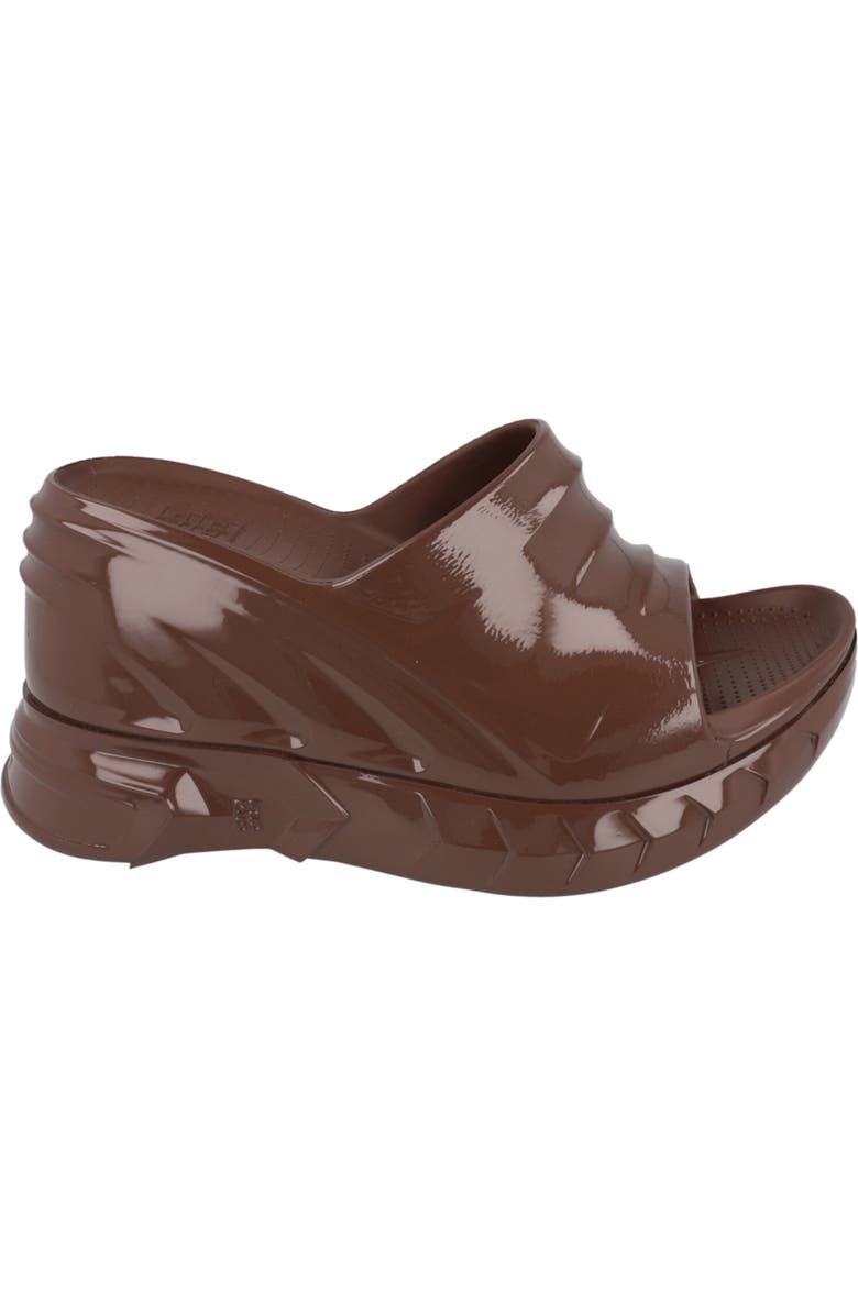 Givenchy Marshmallow Wedge Slide Sandal, Alternate, color, Chocolate