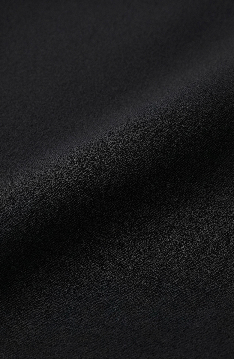 Modenaire Sleeveless Asymmetrical Button Structured Top, Alternate, color, Black