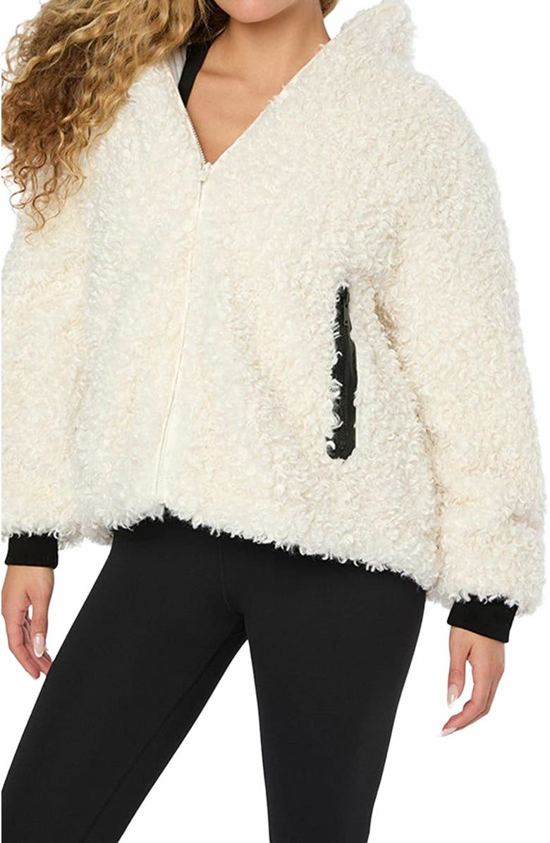 WeWoreWhat Hooded Jacket, Alternate, color, Ivory