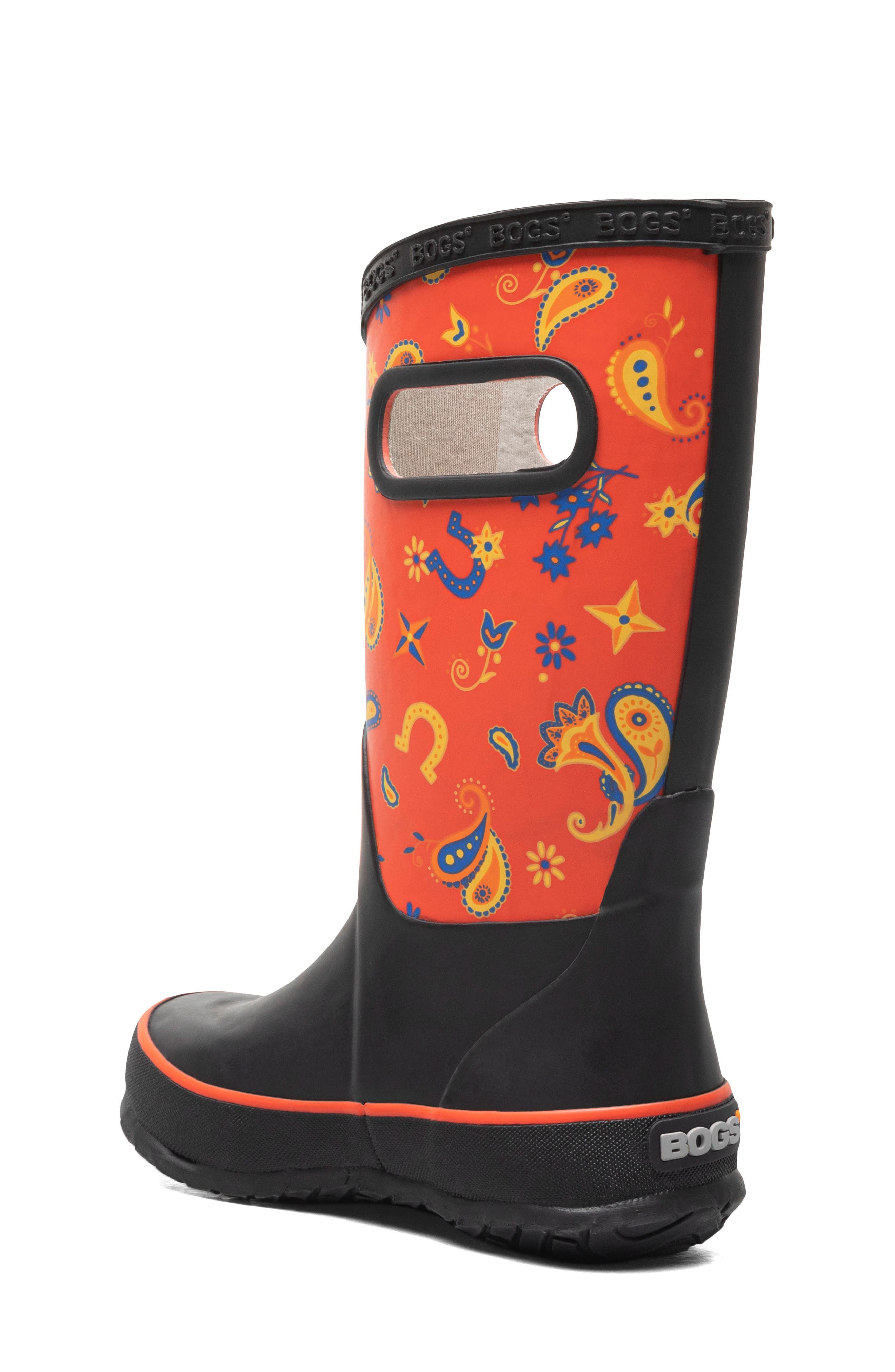 Bogs Kids' Classic Rain Boot, Alternate, color, Red Multi