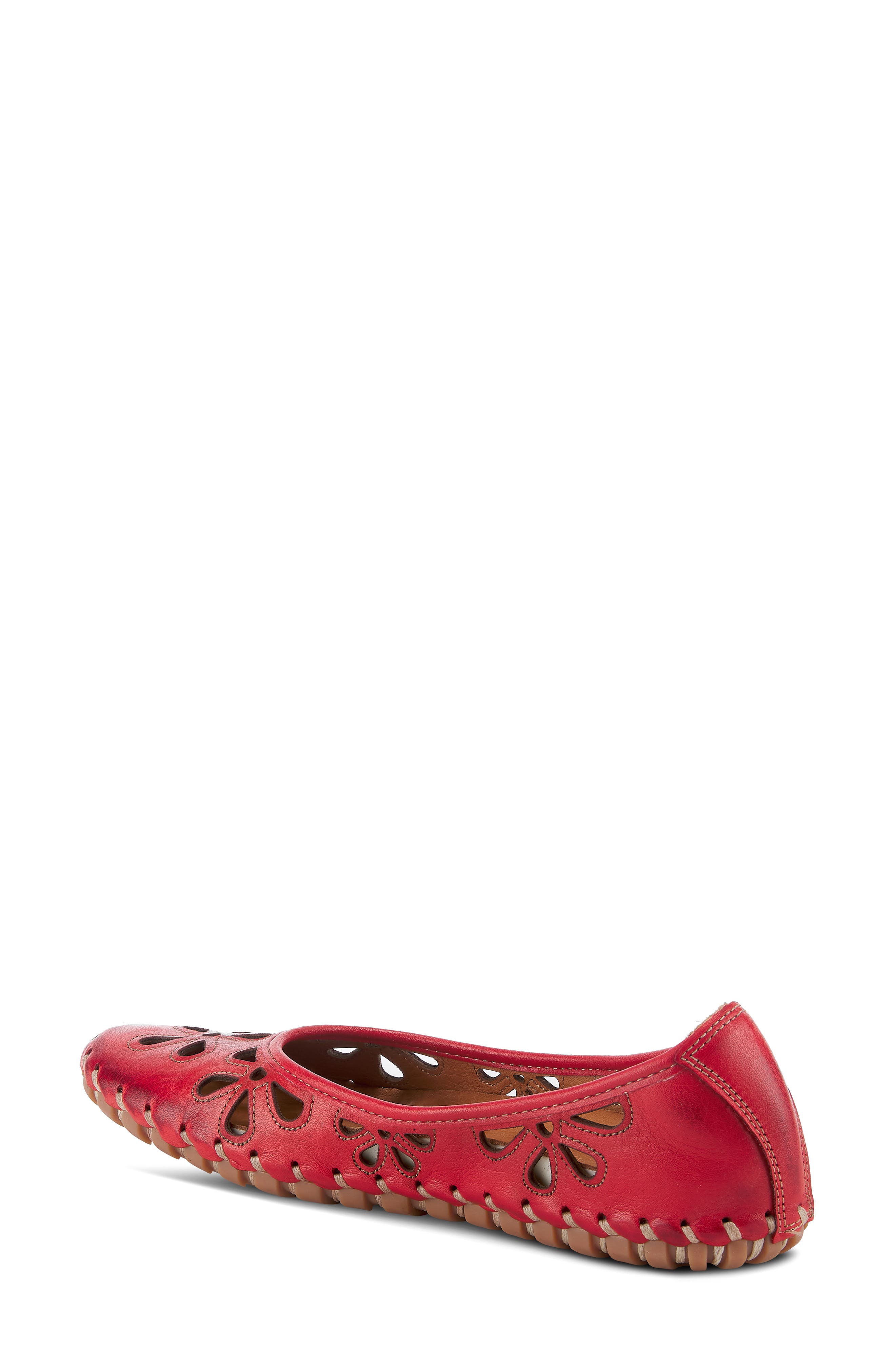 Rayely Loafer, Alternate, color, RED LEATHER