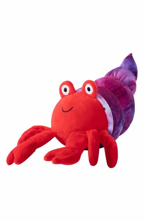 Fringe Studio In a Pinch Plush Crab Squeaker Dog Toy