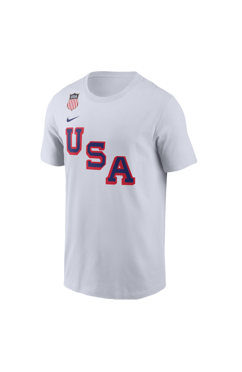 Nike Men's Nike Jack Hughes White USA Hockey 2026 Name & Number T-Shirt, Alternate, color, White