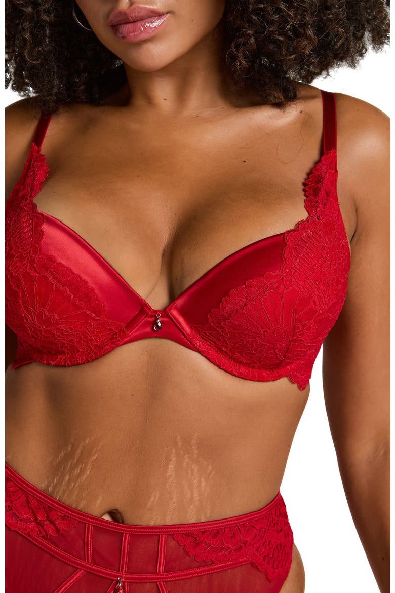 Whitney Padded Underwire Maximizer Bra, Alternate, color, CHILI PEPPER