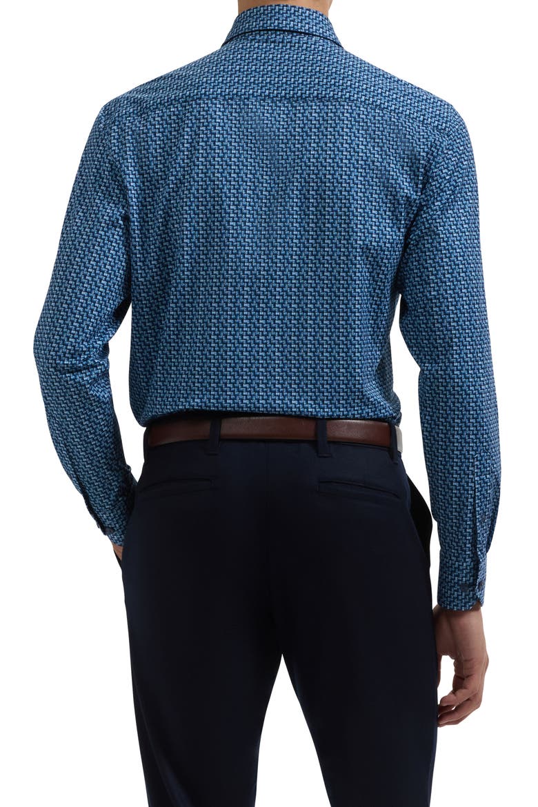 James OoohCotton Print Shirt, Alternate, color, NAVY