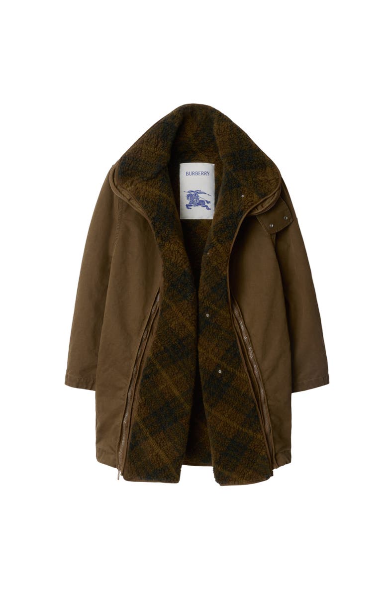 Burberry Detachable Warmer Cotton Parka, Alternate, color, 