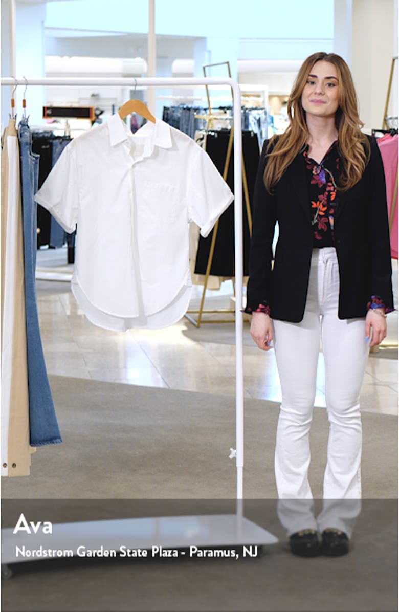 Kayla Short Sleeve Button-Up Top, sales video thumbnail