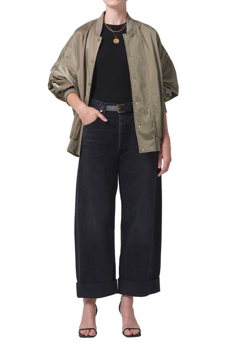 Sasha Bomber Jacket, Alternate, color, OLIVINE