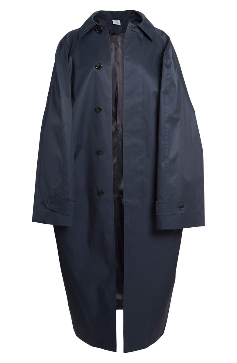 VETEMENTS Oversize Cotton Twill Trench Coat, Alternate, color, 