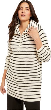 June & Vie Half Zip Sweater