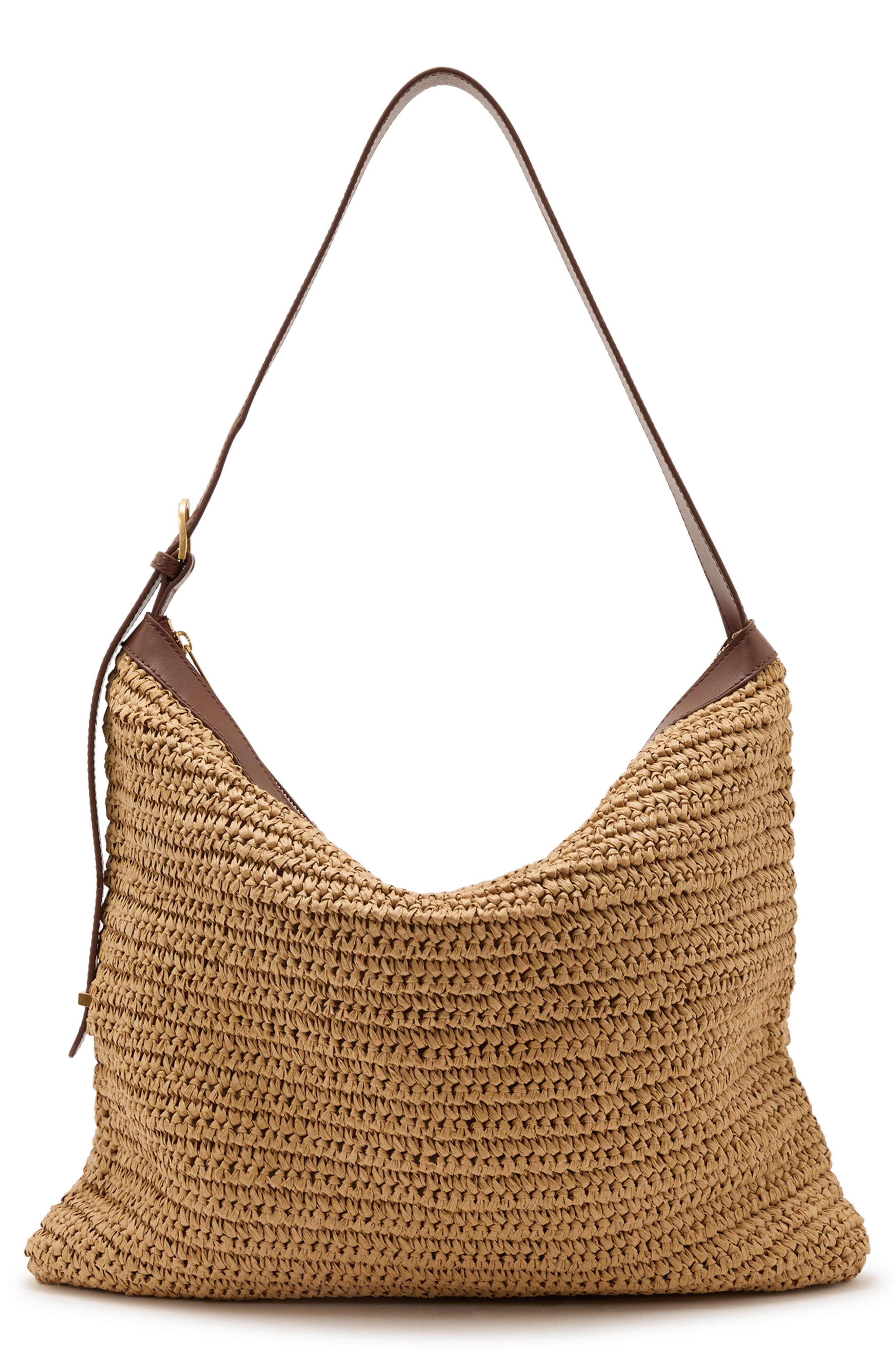 Reiss Margot Shoulder Bag, Alternate, color, Natural