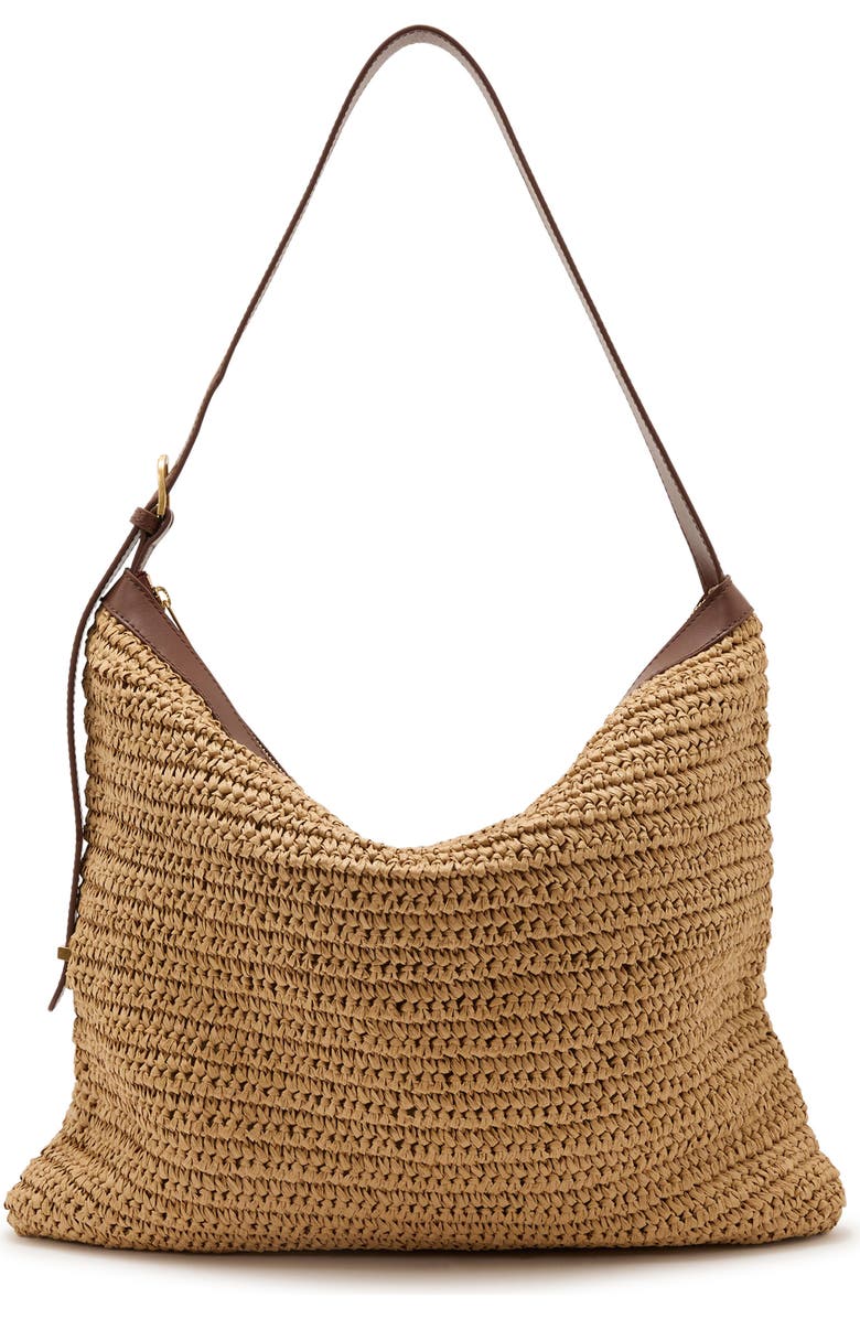 Reiss Margot Shoulder Bag, Alternate, color, Natural